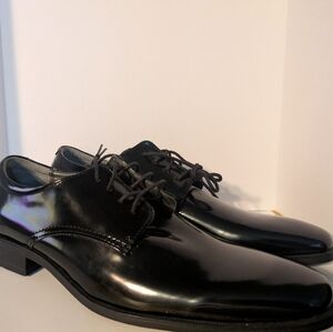 Calvin Klein Glossy Black Men's Derbys
